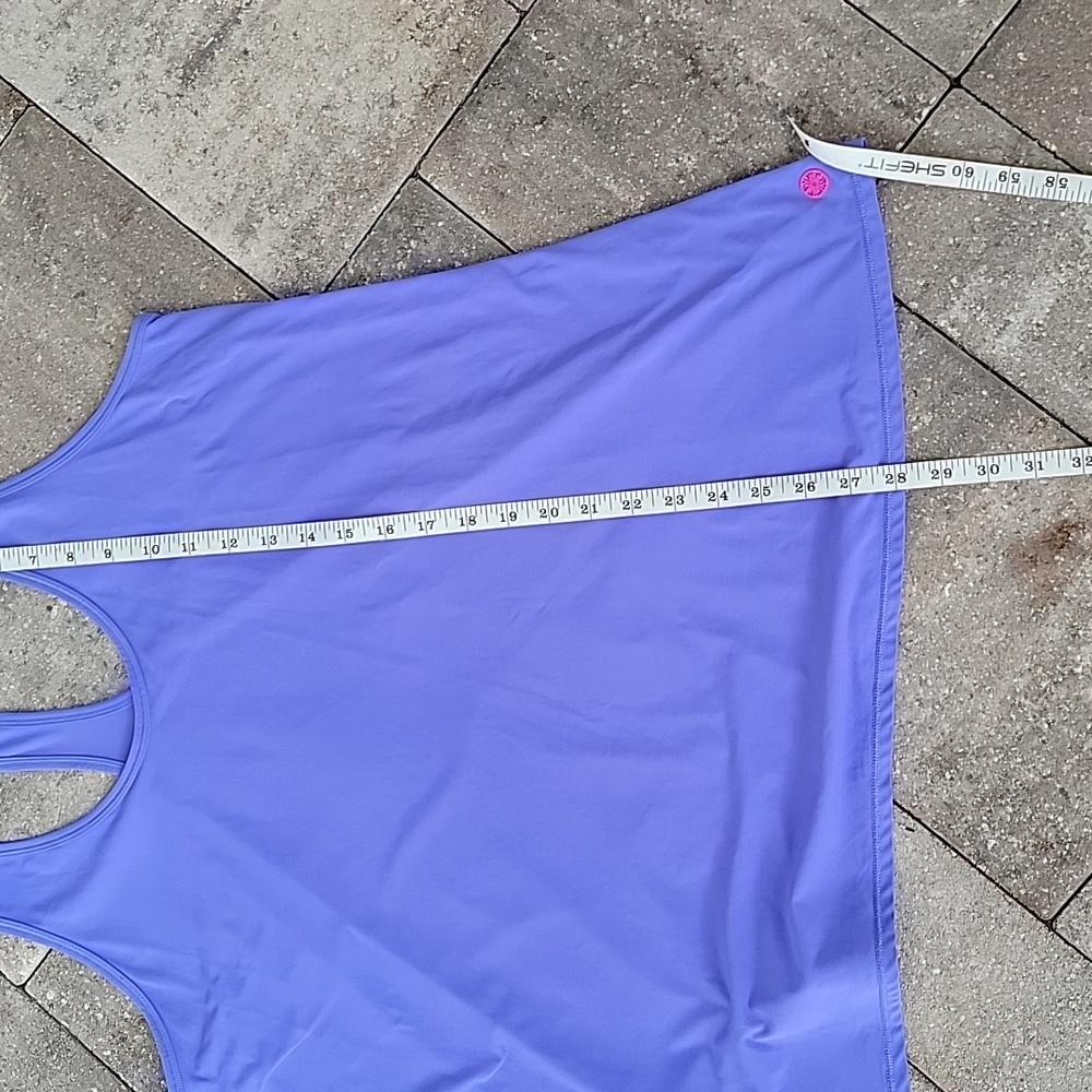 Lilly Pulitzer Luxletic Racerback Tank Sz XL SPF 50 Color Aurora Purple - Picture 6 of 10